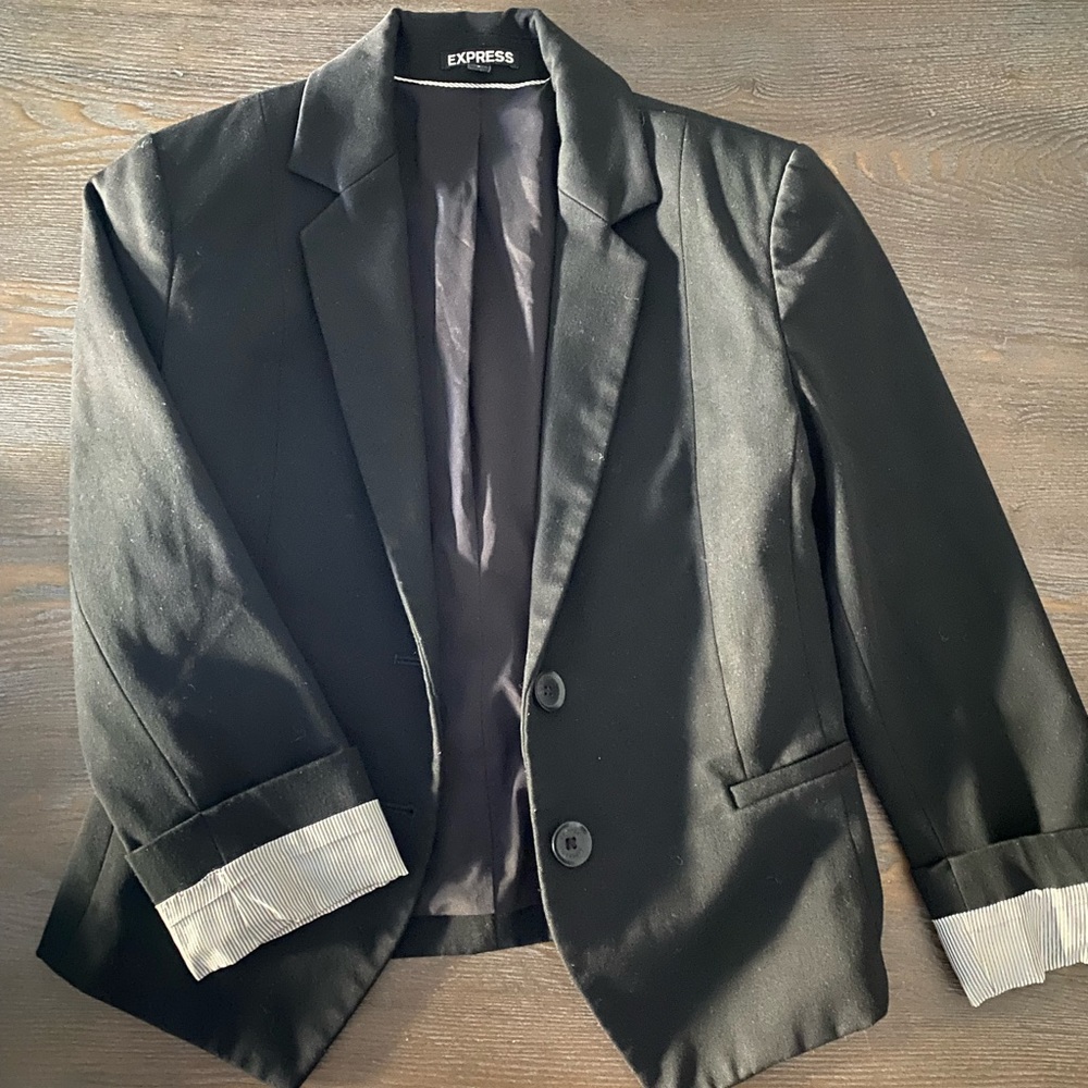 Express women’s short blazer jacket
